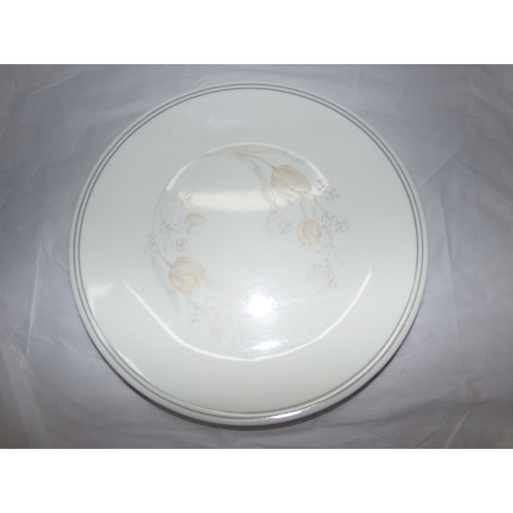 Vintage Corelle English Meal Plate Tan Tulips Misty Morning